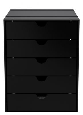 USM Haller Inos Kastenset C4 mit 5 Schalen geschlossen Home Office